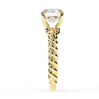 Twist Solitaire Lab Grown Diamond Ring - Ophiratbf