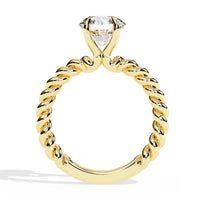 Twist Solitaire Lab Grown Diamond Ring - Ophiratbf