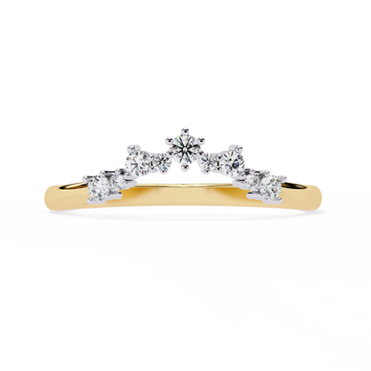 Ophira Celeste Chevron Lab Diamond Band