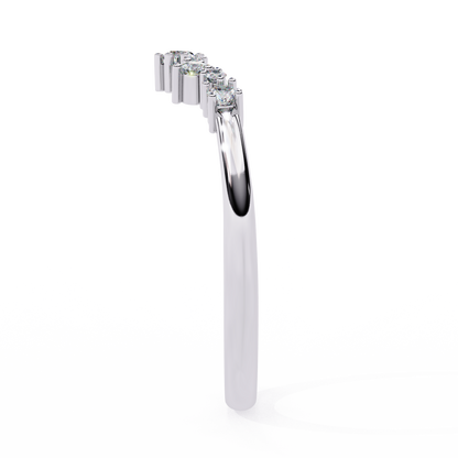 Ophira Celeste Chevron Lab Diamond Band