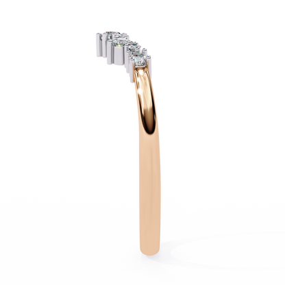 Ophira Celeste Chevron Lab Diamond Band