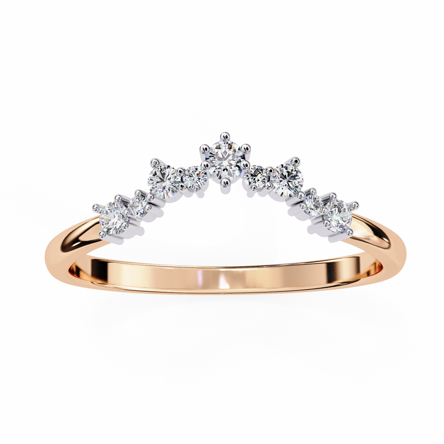 ophira celeste chevron lab diamond band