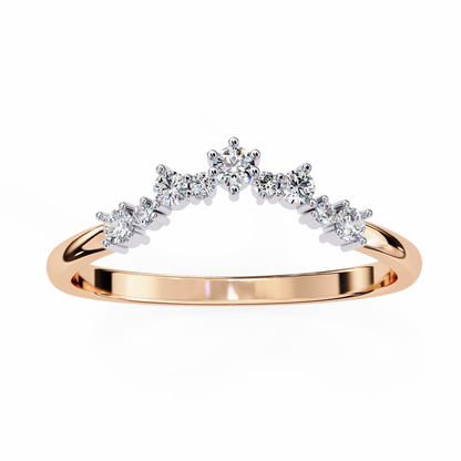 Ophira Celeste Chevron Lab Diamond Band