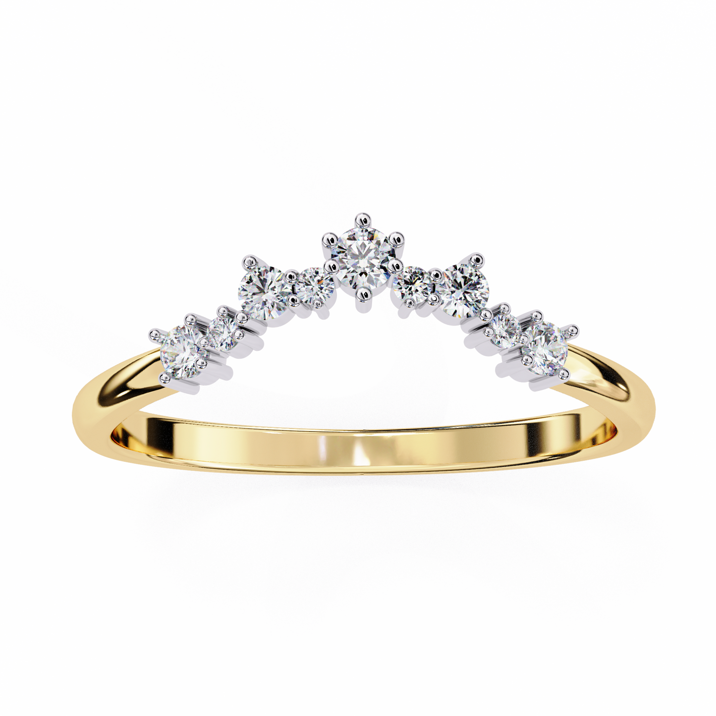 ophira celeste chevron lab diamond band