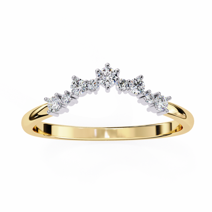 Ophira Celeste Chevron Lab Diamond Band