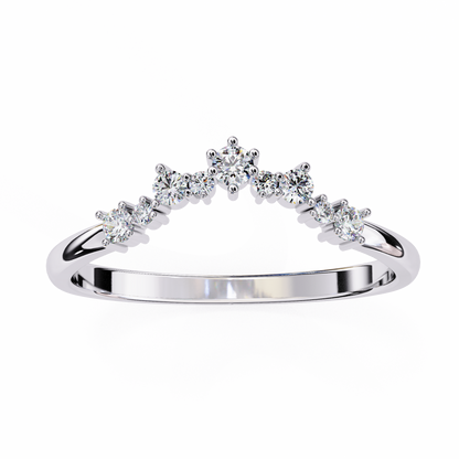 Ophira Celeste Chevron Lab Diamond Band