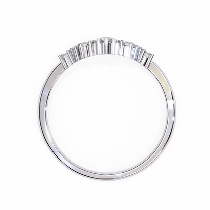 Ophira Celeste Chevron Lab Diamond Band