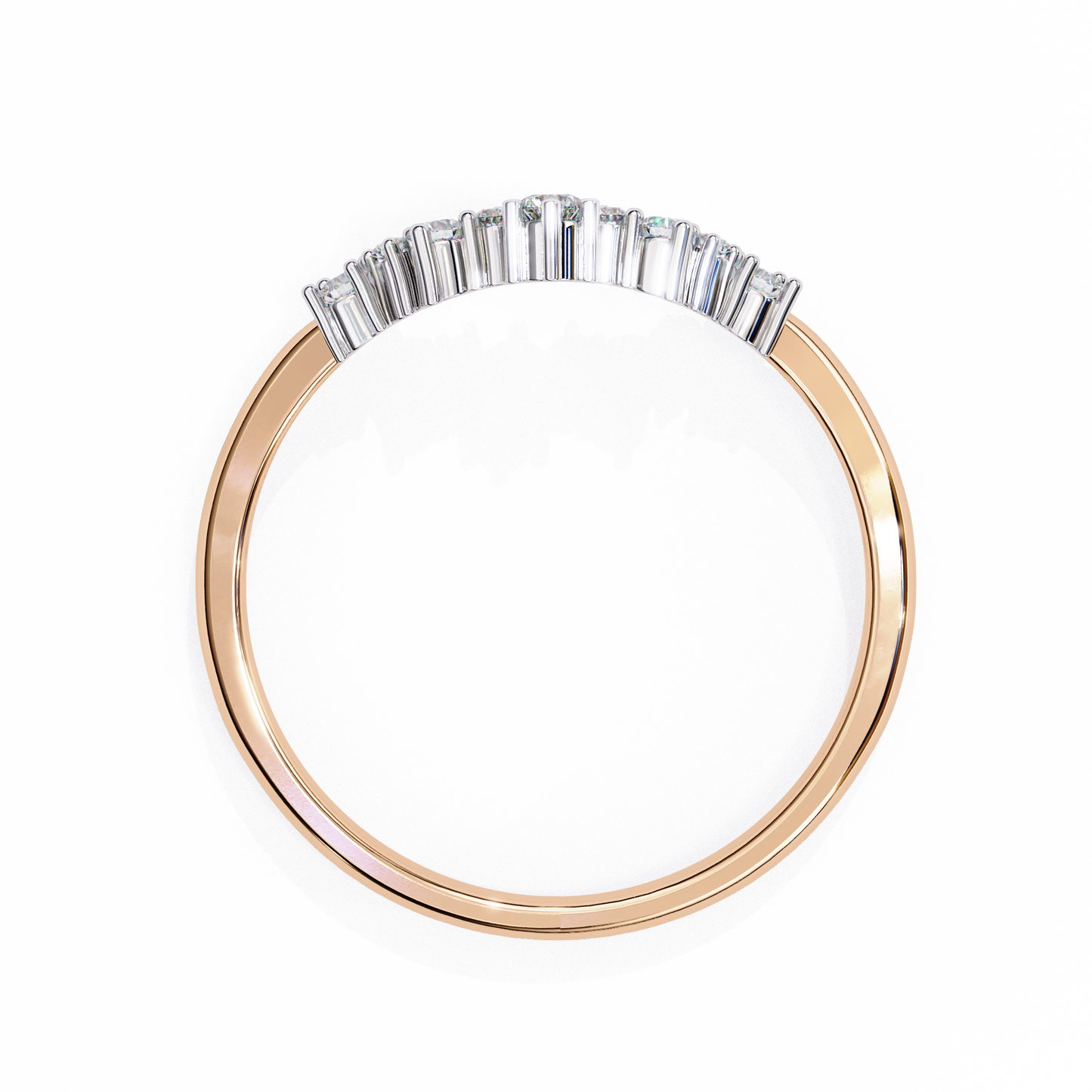 ophira celeste chevron lab diamond band