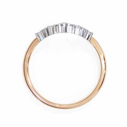 Ophira Celeste Chevron Lab Diamond Band