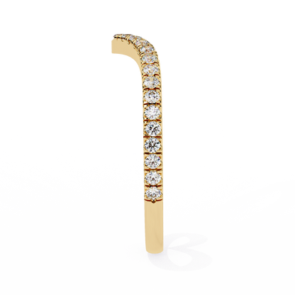 Ophira Pavé Chevron Lab Diamond Band