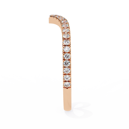 Ophira Pavé Chevron Lab Diamond Band