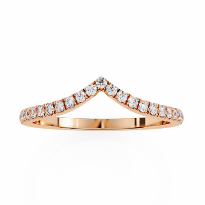 Ophira Pavé Chevron Lab Diamond Band