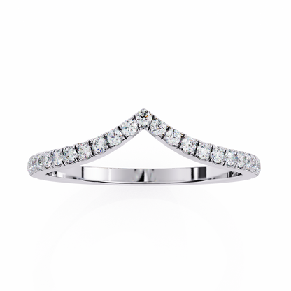 Ophira Pavé Chevron Lab Diamond Band