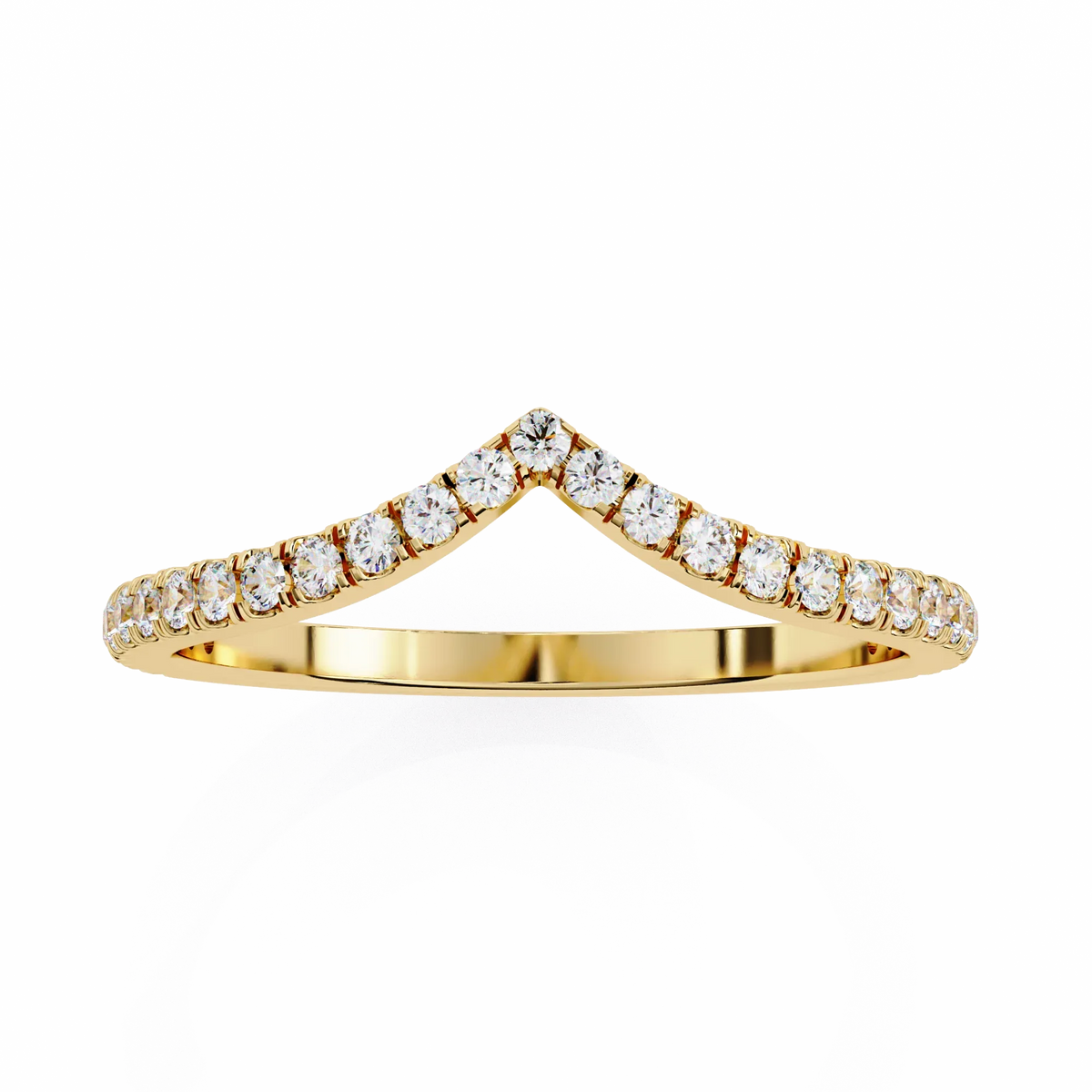 Ophira Pavé Chevron Lab Diamond Band - Ophiratbf