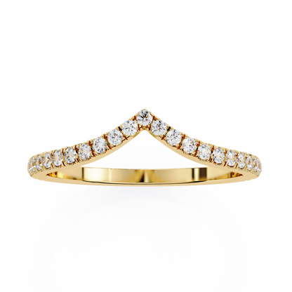 Ophira Pavé Chevron Lab Diamond Band