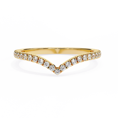Ophira Pavé Chevron Lab Diamond Band