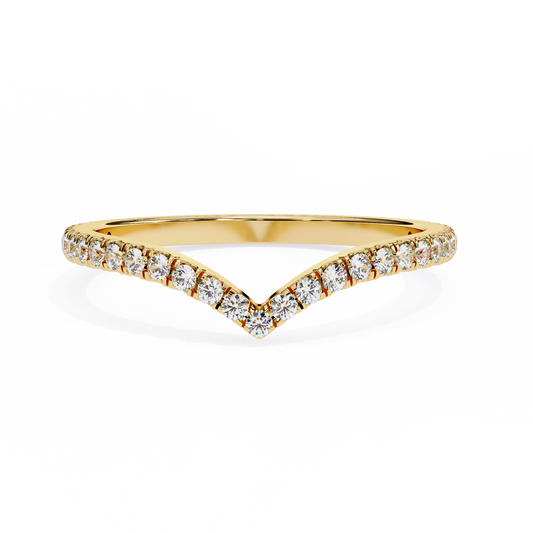 Ophira Pavé Chevron Lab Diamond Band