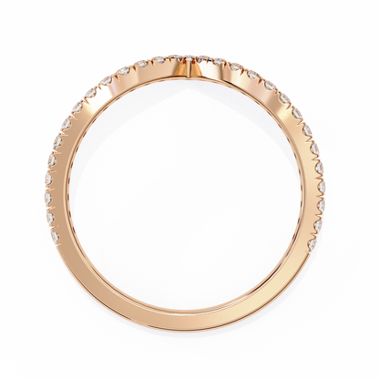 Ophira Pavé Chevron Lab Diamond Band