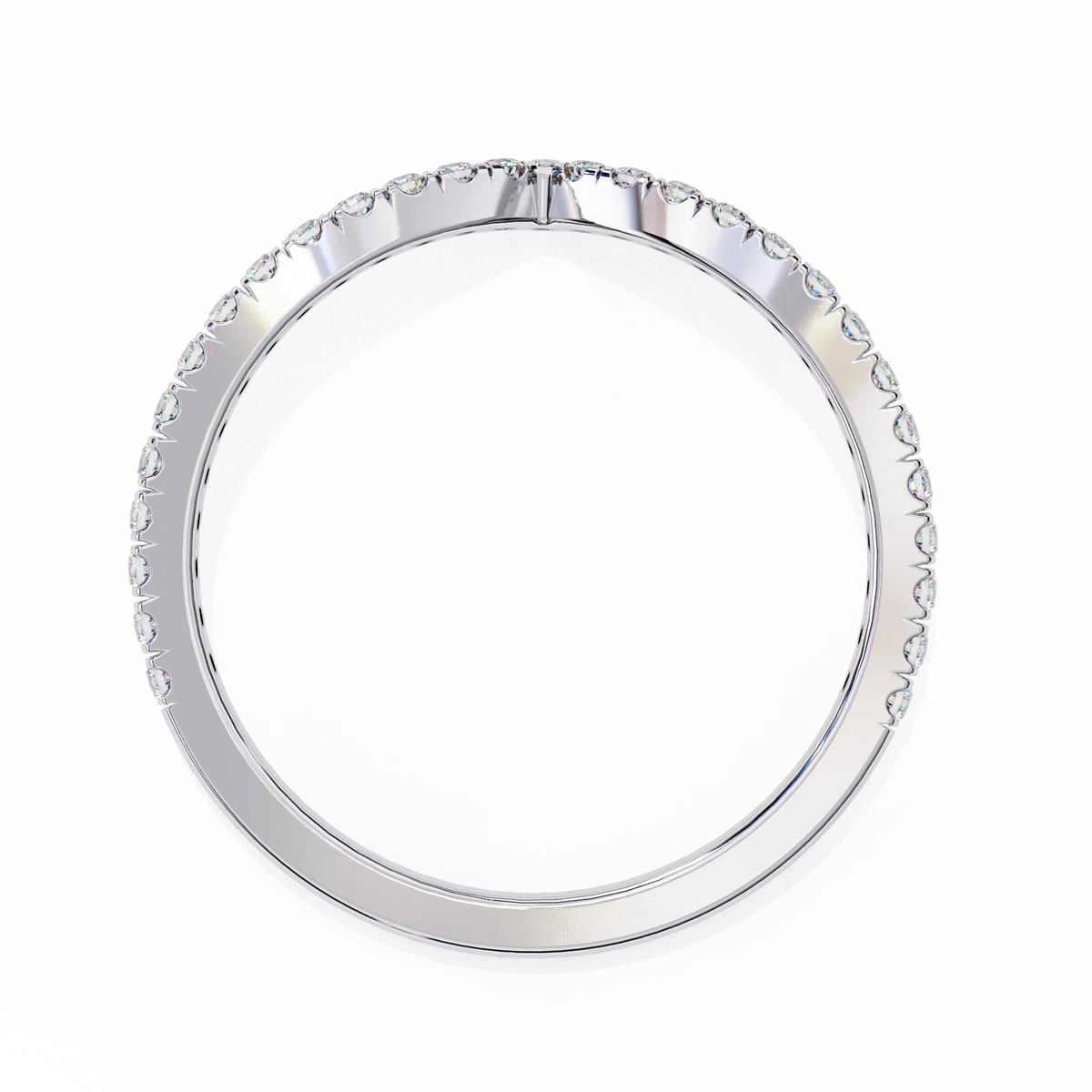 Ophira Pavé Chevron Lab Diamond Band - Ophiratbf