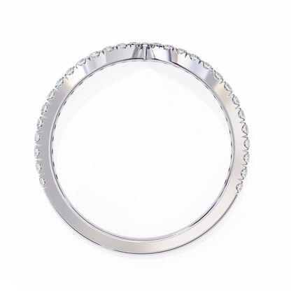 Ophira Pavé Chevron Lab Diamond Band