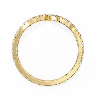 Ophira Pavé Chevron Lab Diamond Band