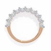 Pure Radiance Shared Prong Lab Diamond Band - Ophiratbf