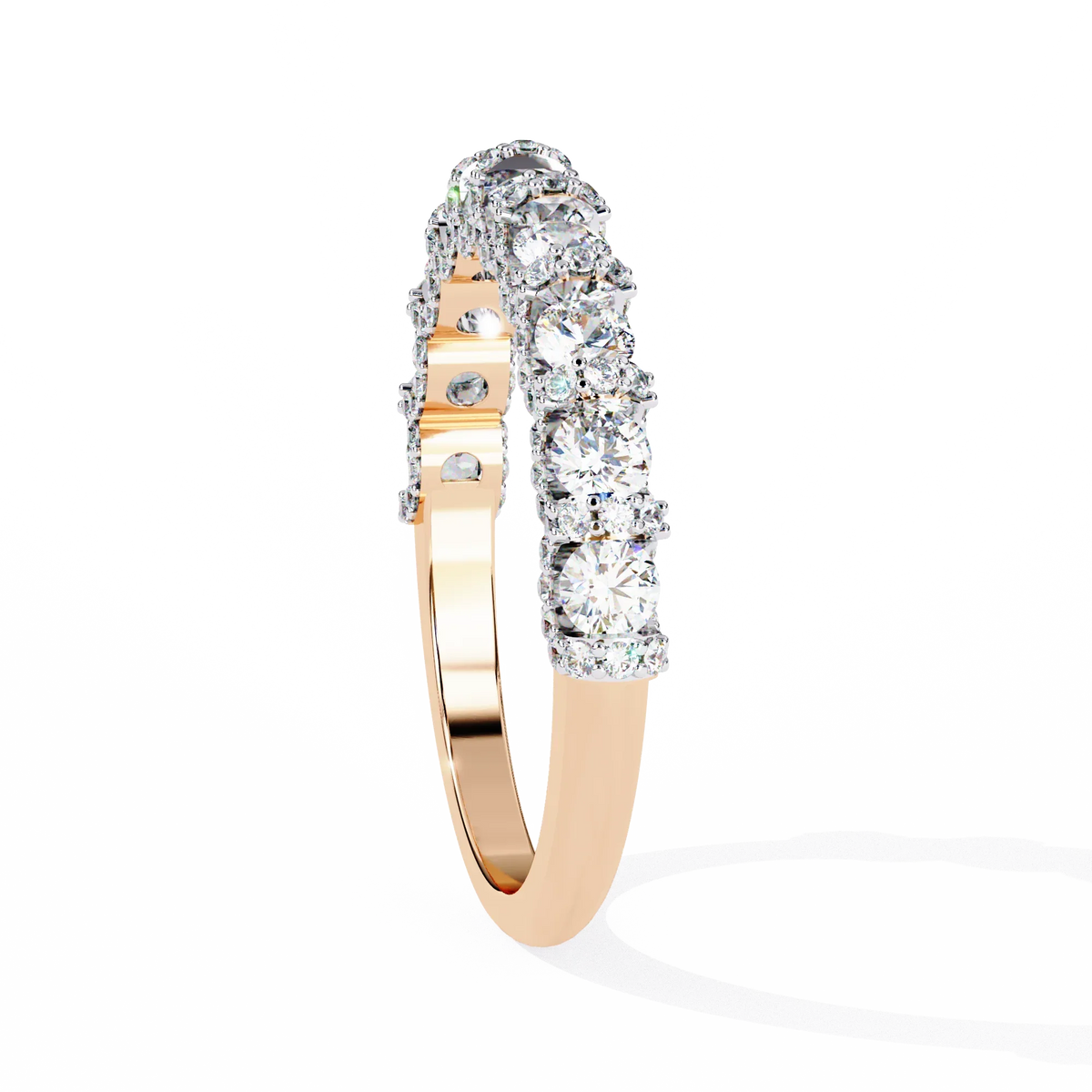 Pure Radiance Shared Prong Lab Diamond Band - Ophiratbf