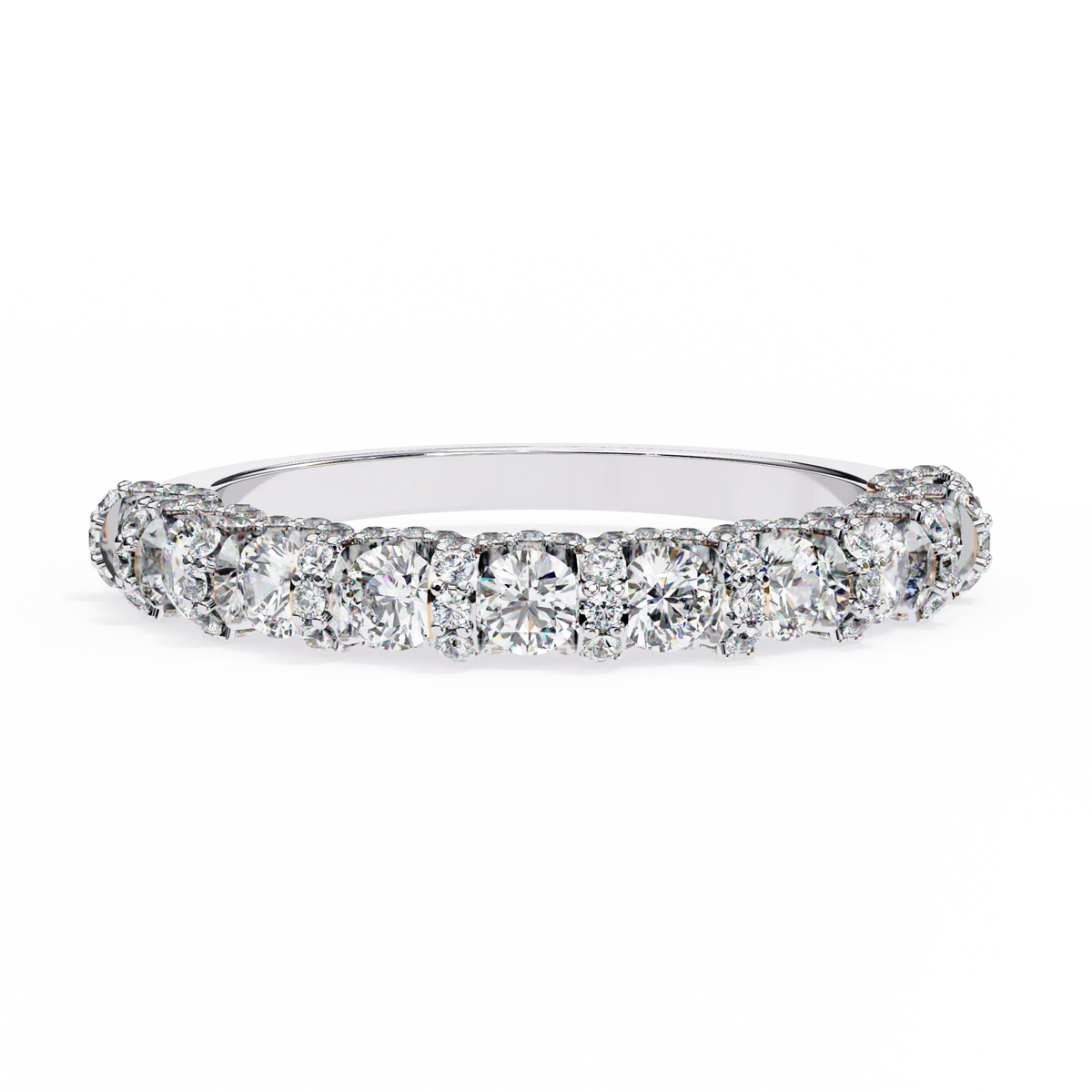 Pure Radiance Shared Prong Lab Diamond Band - Ophiratbf