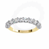 Pure Radiance Shared Prong Lab Diamond Band - Ophiratbf