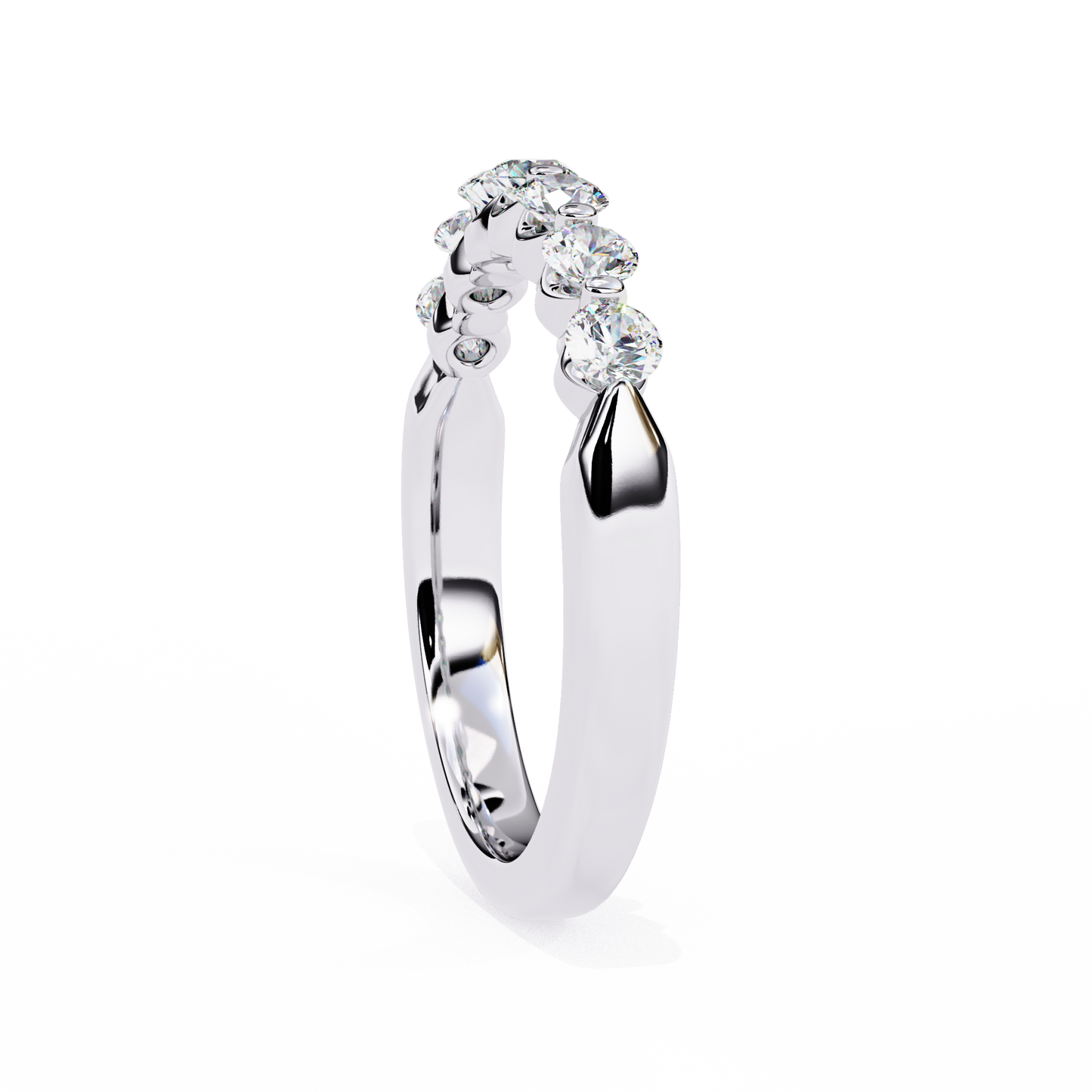 harmony seven lab grown diamond band