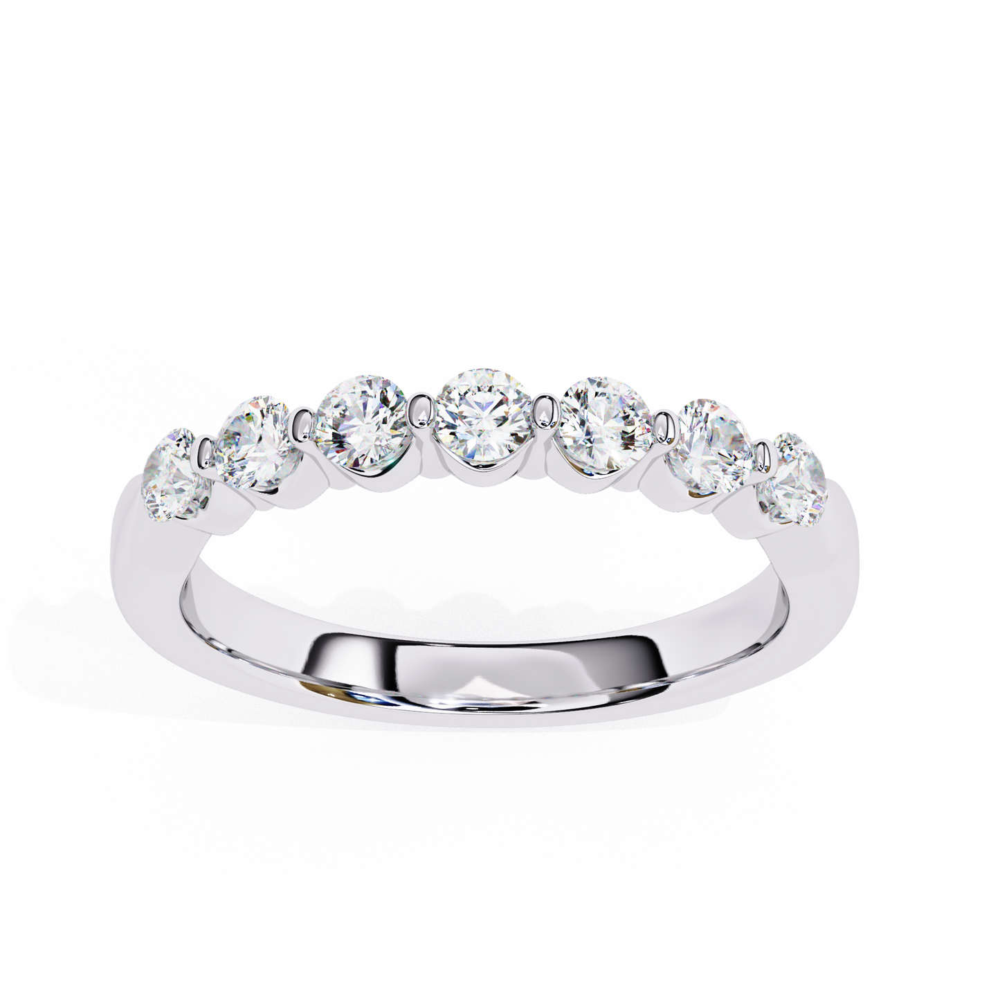 harmony seven lab grown diamond band