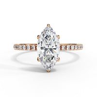 Marquise Lab Grown Diamond Solitaire Ring - Ophiratbf