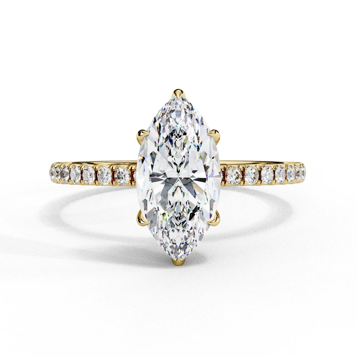 Marquise Lab Grown Diamond Solitaire Ring - Ophiratbf