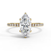 Marquise Lab Grown Diamond Solitaire Ring - Ophiratbf