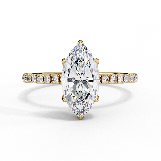 Marquise  Lab Grown Diamond Solitaire Ring