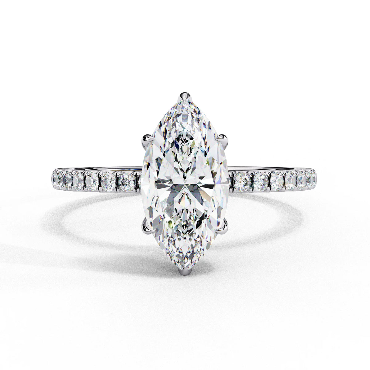 Marquise Lab Grown Diamond Solitaire Ring - Ophiratbf