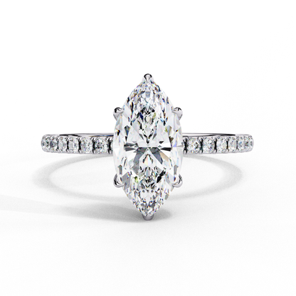 Marquise  Lab Grown Diamond Solitaire Ring