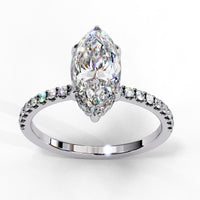 Marquise Lab Grown Diamond Solitaire Ring - Ophiratbf