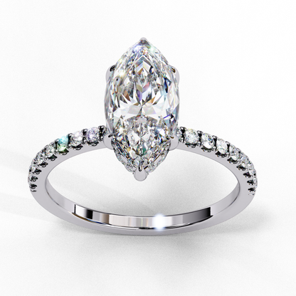 Marquise  Lab Grown Diamond Solitaire Ring