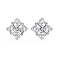 Quilted Radiance Cluster Lab Grown Diamond Studs - Ophiratbf