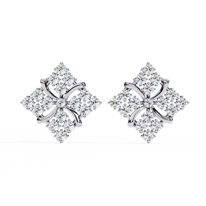 Quilted Radiance Cluster Lab Grown Diamond Studs