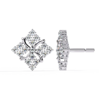 Quilted Radiance Cluster Lab Grown Diamond Studs - Ophiratbf