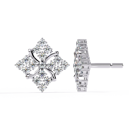 Quilted Radiance Cluster Lab Grown Diamond Studs