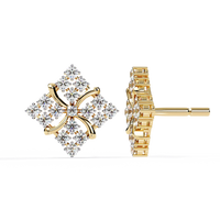 Quilted Radiance Cluster Lab Grown Diamond Studs - Ophiratbf