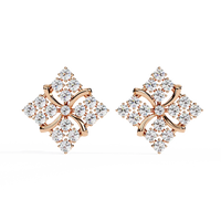 Quilted Radiance Cluster Lab Grown Diamond Studs - Ophiratbf