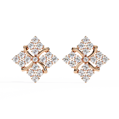 Quilted Radiance Cluster Lab Grown Diamond Studs