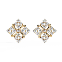 Quilted Radiance Cluster Lab Grown Diamond Studs - Ophiratbf