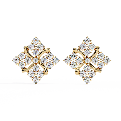 Quilted Radiance Cluster Lab Grown Diamond Studs