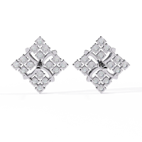 Quilted Radiance Cluster Lab Grown Diamond Studs - Ophiratbf