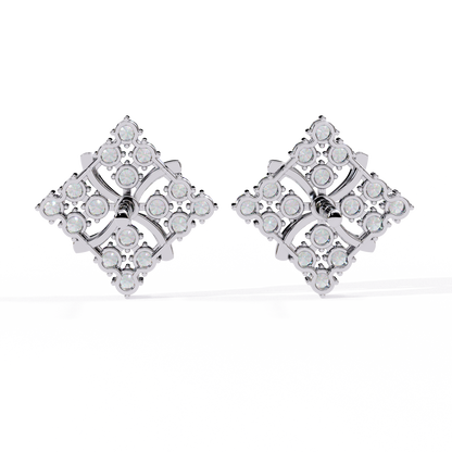 Quilted Radiance Cluster Lab Grown Diamond Studs